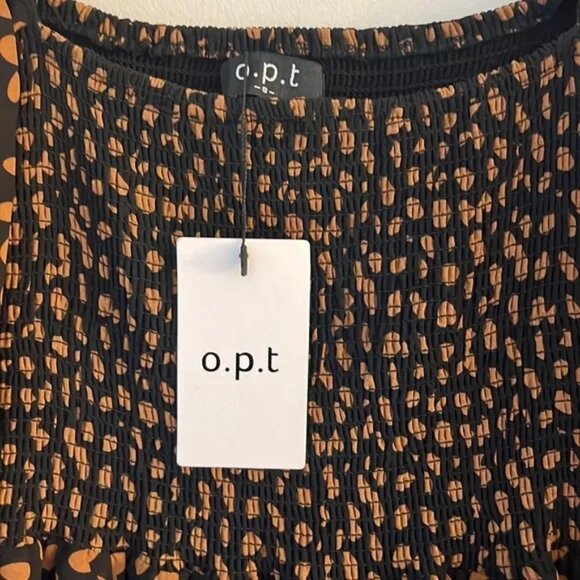 NWT - o.p.t Smocked Maxi Dress - Size Small - Picture 5 of 7